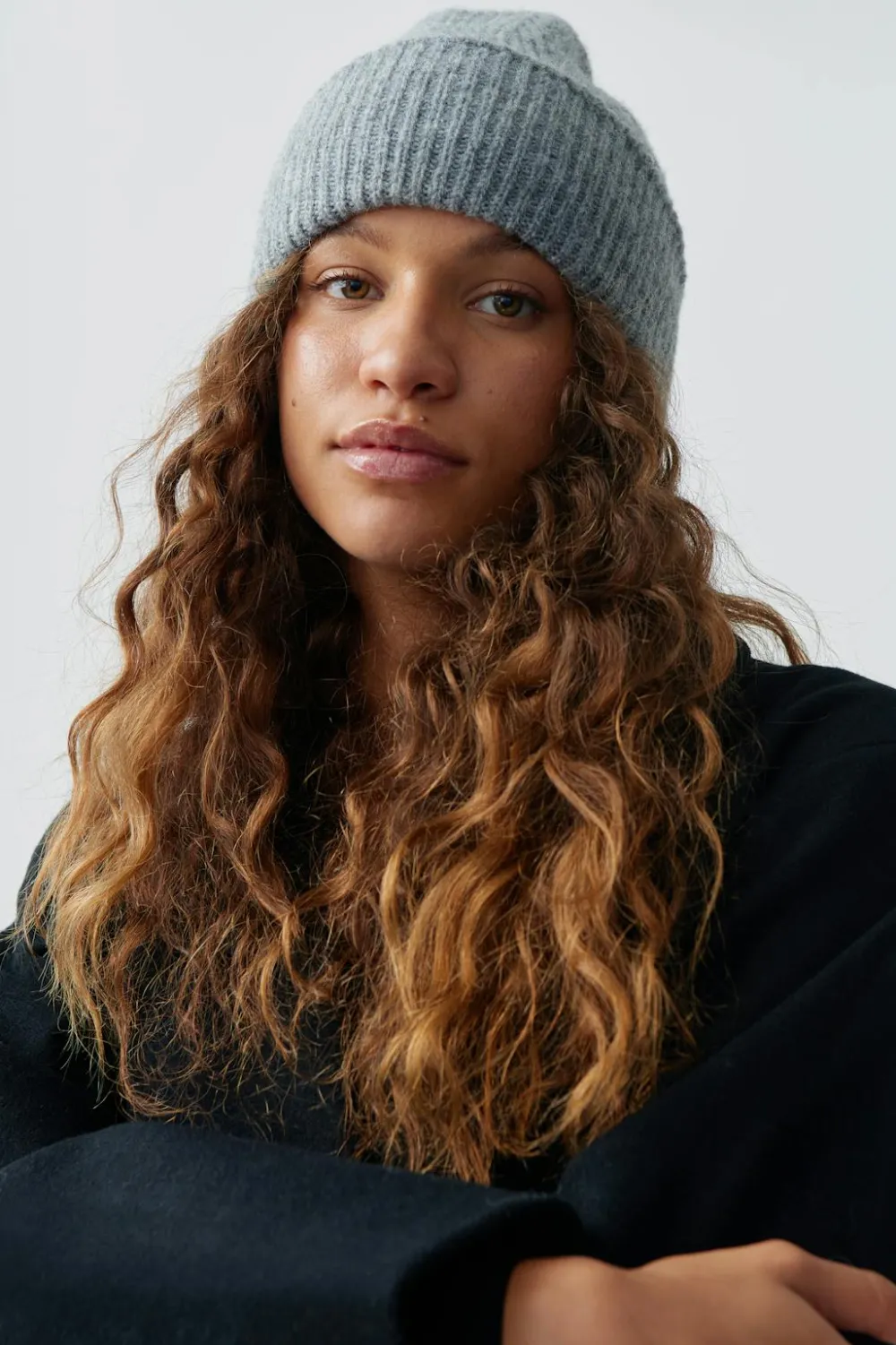 Gina Tricot Rib beanie Grå Online