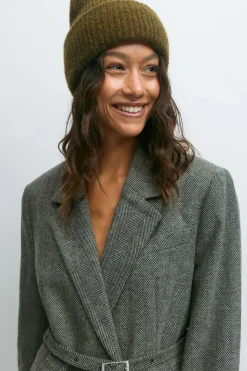 Gina Tricot Rib beanie Grønn Sale