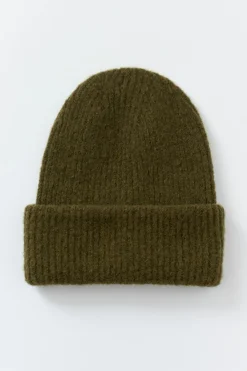 Gina Tricot Rib beanie Grønn Sale