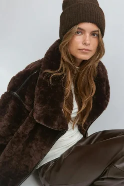Gina Tricot Rib beanie Brun Clearance