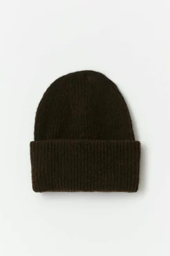 Gina Tricot Rib beanie Brun Clearance