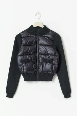 Gina Tricot 14+ rib puffer jacket Blå Sale