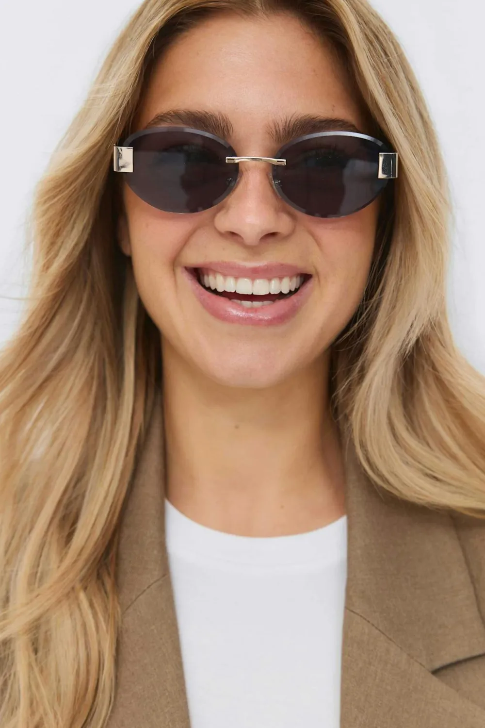 Gina Tricot Rimless sunglasses Svart