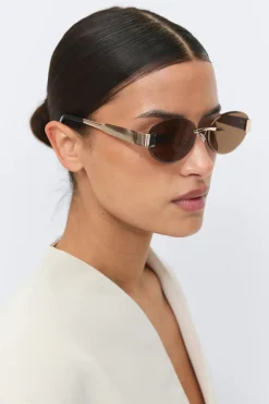 Gina Tricot Rimless sunglasses Gull Discount