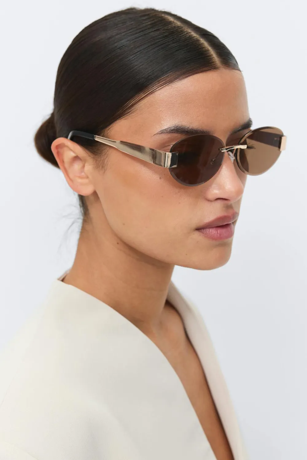 Gina Tricot Rimless sunglasses Gull Discount