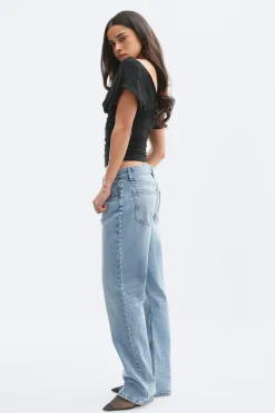 Gina Tricot Rivet rebel jeans Blå Best