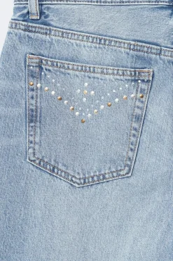 Gina Tricot Rivet rebel jeans Blå Best