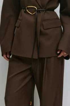 Gina Tricot Rope detail belt Svart Clearance