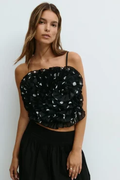 Gina Tricot Roe top Svart Discount