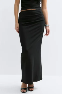 Gina Tricot Ruched axi kirt Svart New