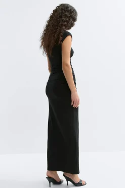 Gina Tricot Ruched axi kirt Svart New
