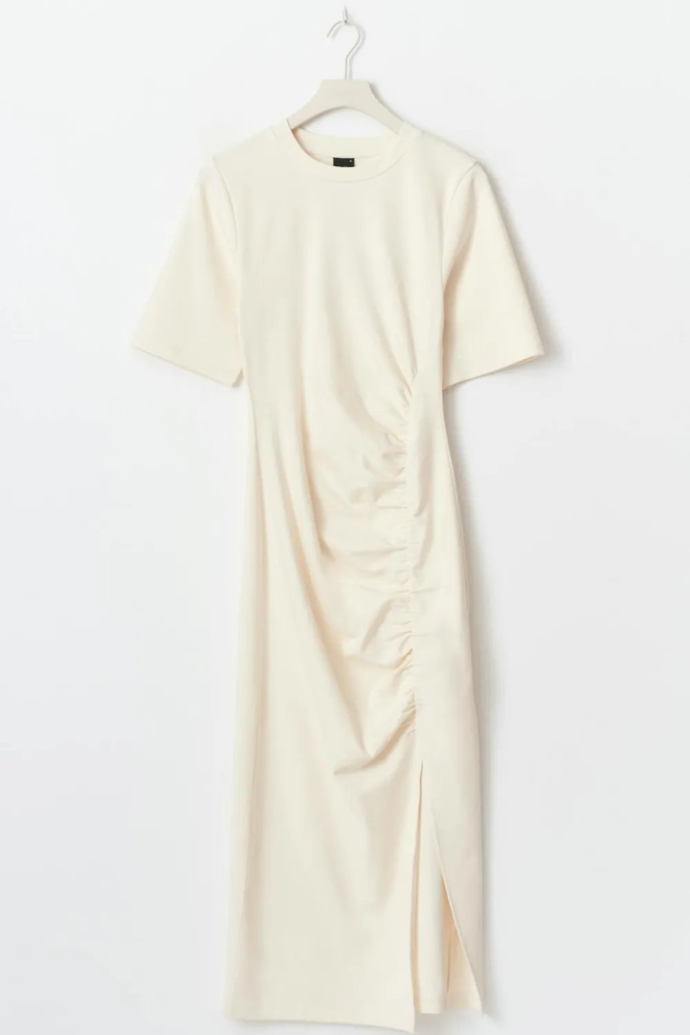Gina Tricot Ruched tee dre Hvit Outlet