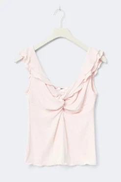 Gina Tricot 14+ ruched top Rosa