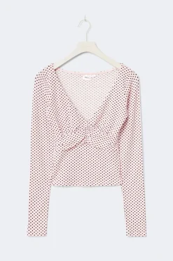 Gina Tricot 14+ ruched top Rosa Clearance