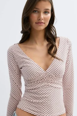 Gina Tricot 14+ ruched top Rosa Clearance