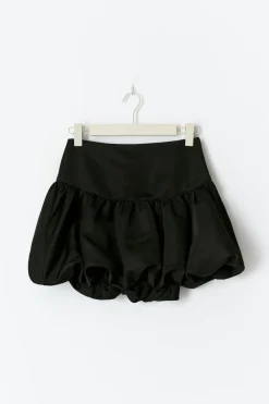 Gina Tricot Satin balloon mini skirt Svart Sale