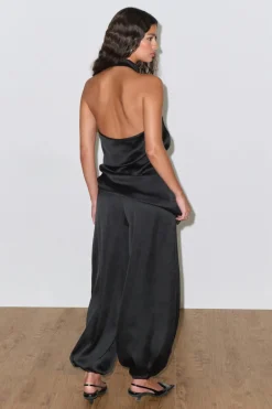 Gina Tricot atin baoon trouer Svart Clearance