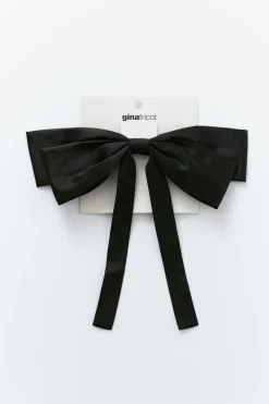 Gina Tricot Satin bow hair clip Svart Hot