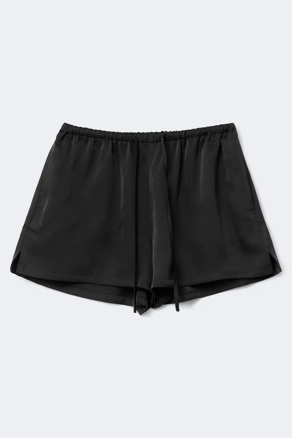 Gina Tricot atin drawtring hort Svart Best