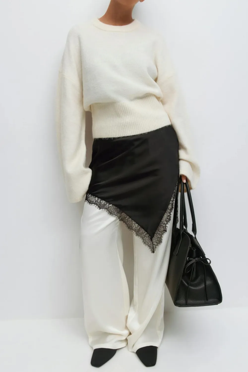 Gina Tricot Satin dress Svart Outlet