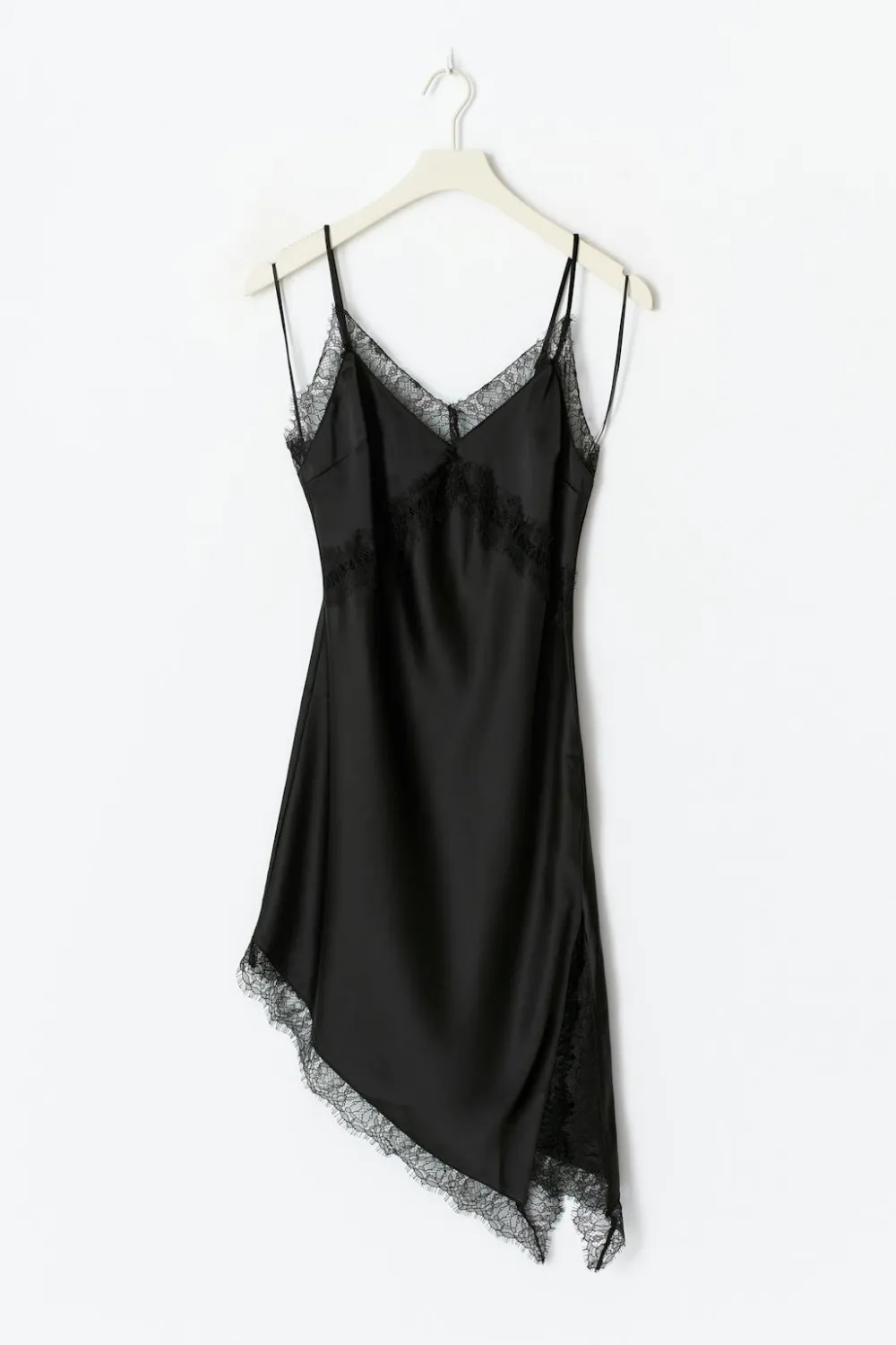 Gina Tricot Satin dress Svart Outlet