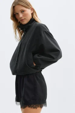 Gina Tricot atin ace hort Svart Clearance