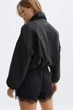 Gina Tricot atin ace hort Svart Clearance