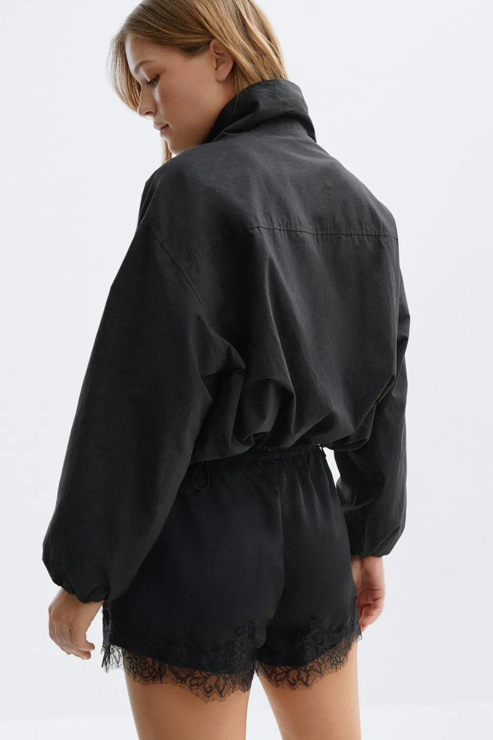 Gina Tricot atin ace hort Svart Clearance