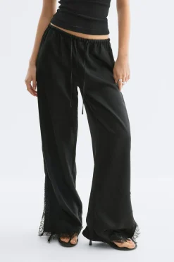 Gina Tricot atin ace trouer Svart Discount