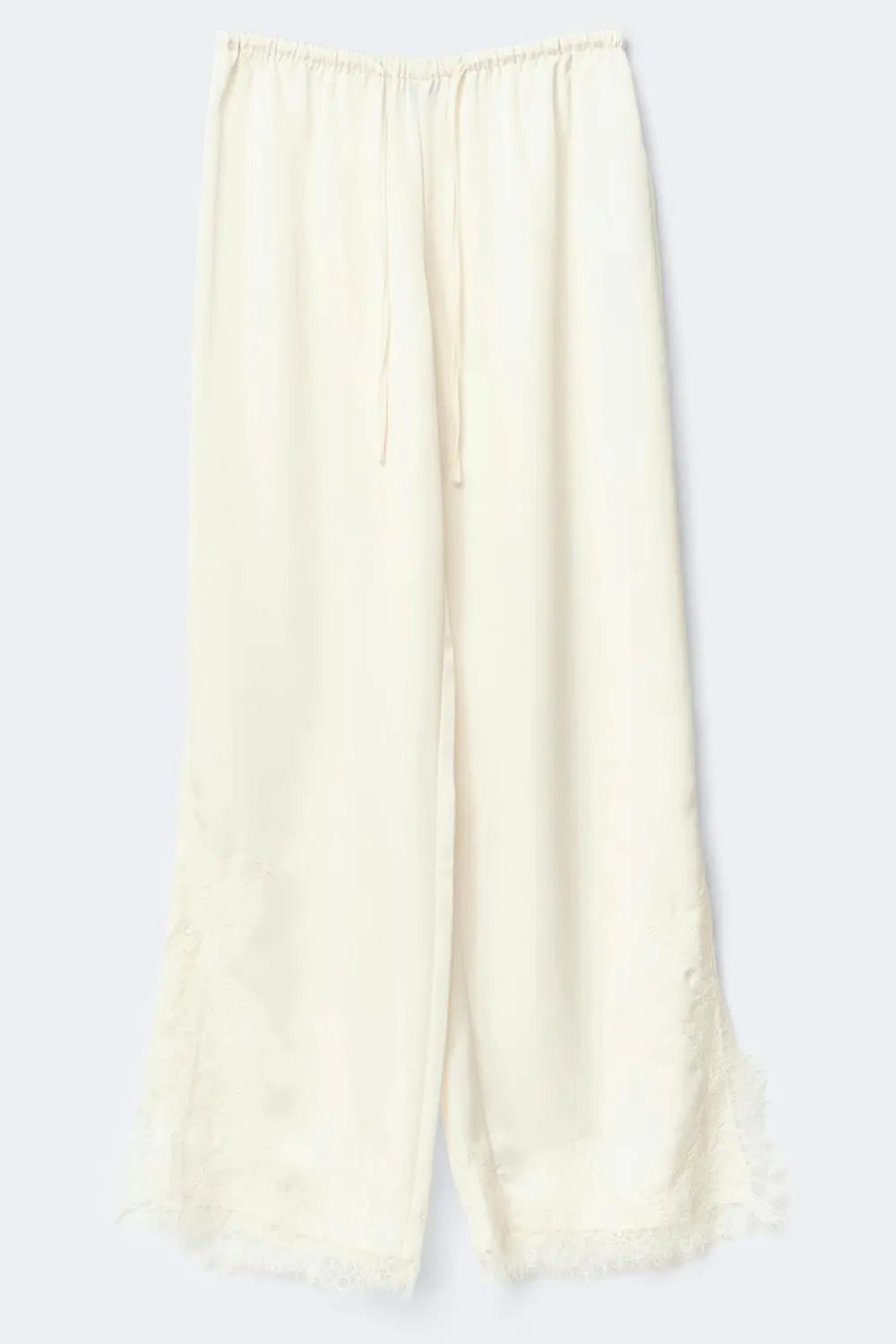 Gina Tricot atin ace trouer Hvit New