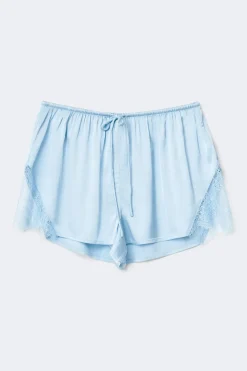 Gina Tricot atin oungewear hort Blå New