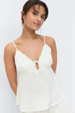 Gina Tricot atin oungewear inget Hvit Outlet