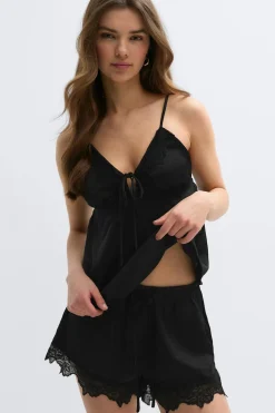Gina Tricot atin oungewear inget Svart Outlet