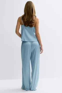 Gina Tricot atin oungewear trouer Blå New