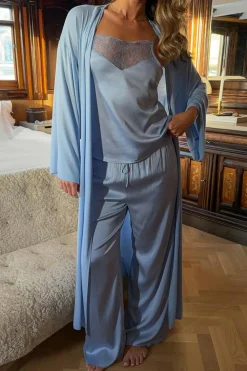 Gina Tricot atin oungewear trouer Blå New