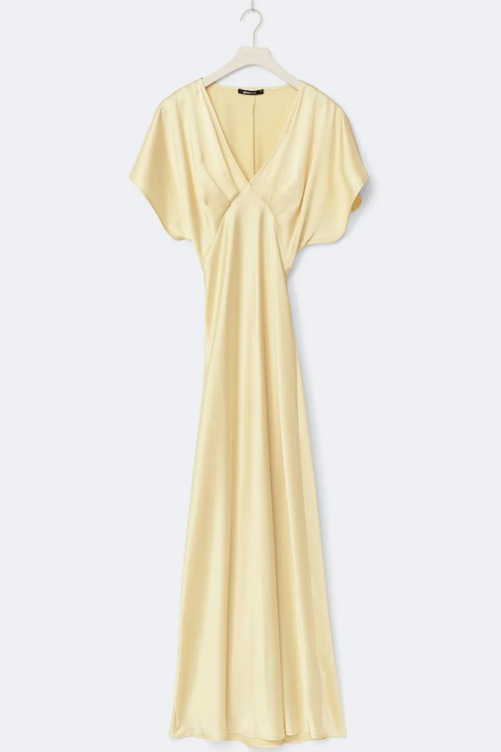 Gina Tricot Satin maxi dress Gul
