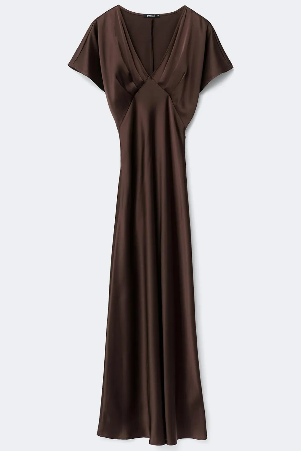 Gina Tricot Satin maxi dress Brun Online