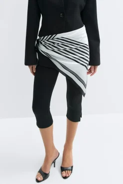 Gina Tricot Satin scarf Svart Discount
