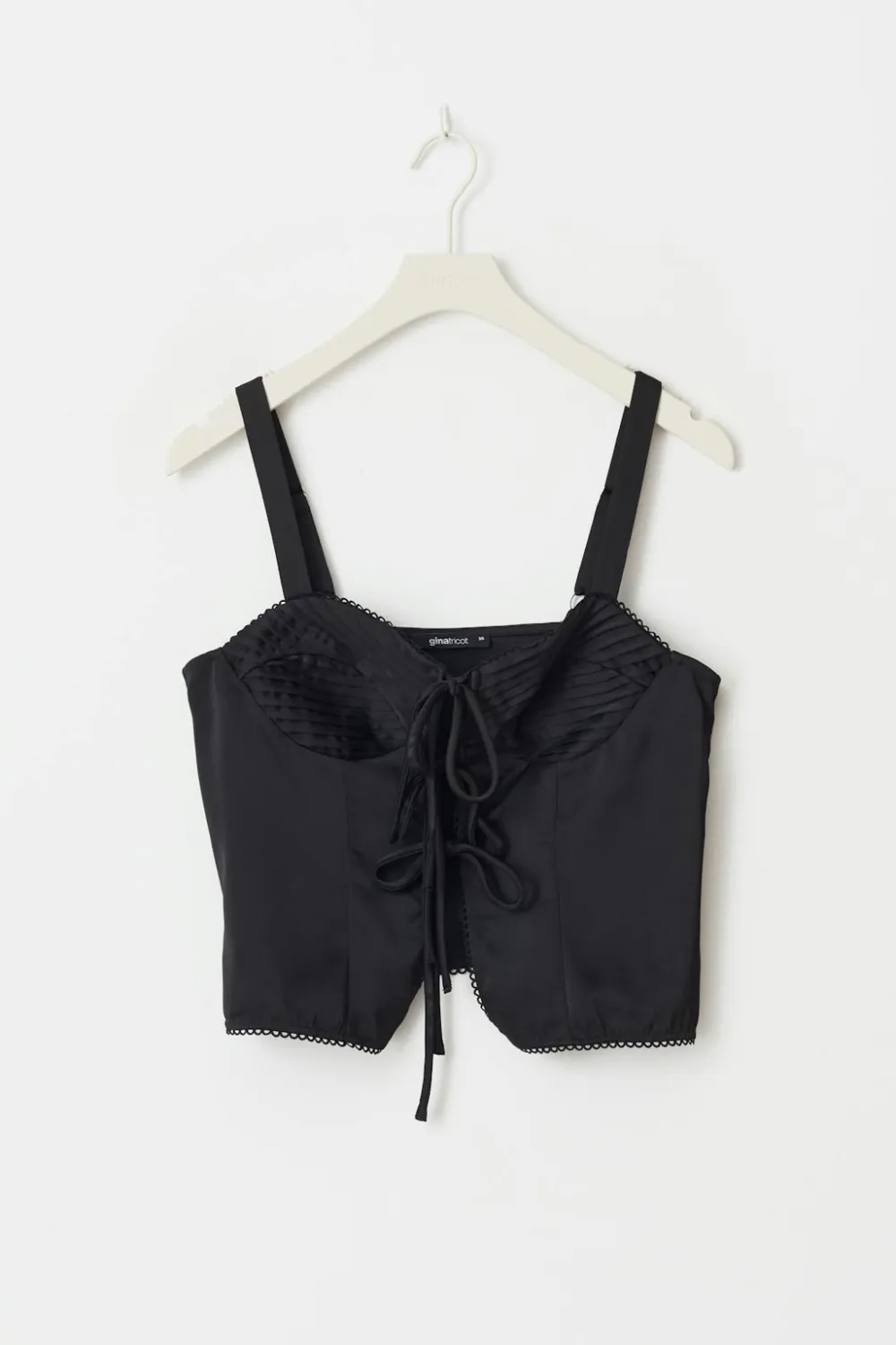 Gina Tricot Satin singlet Svart Online