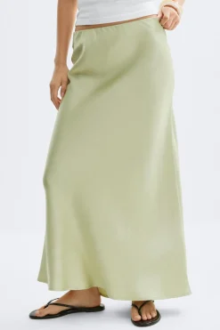 Gina Tricot atin kirt Grønn Hot