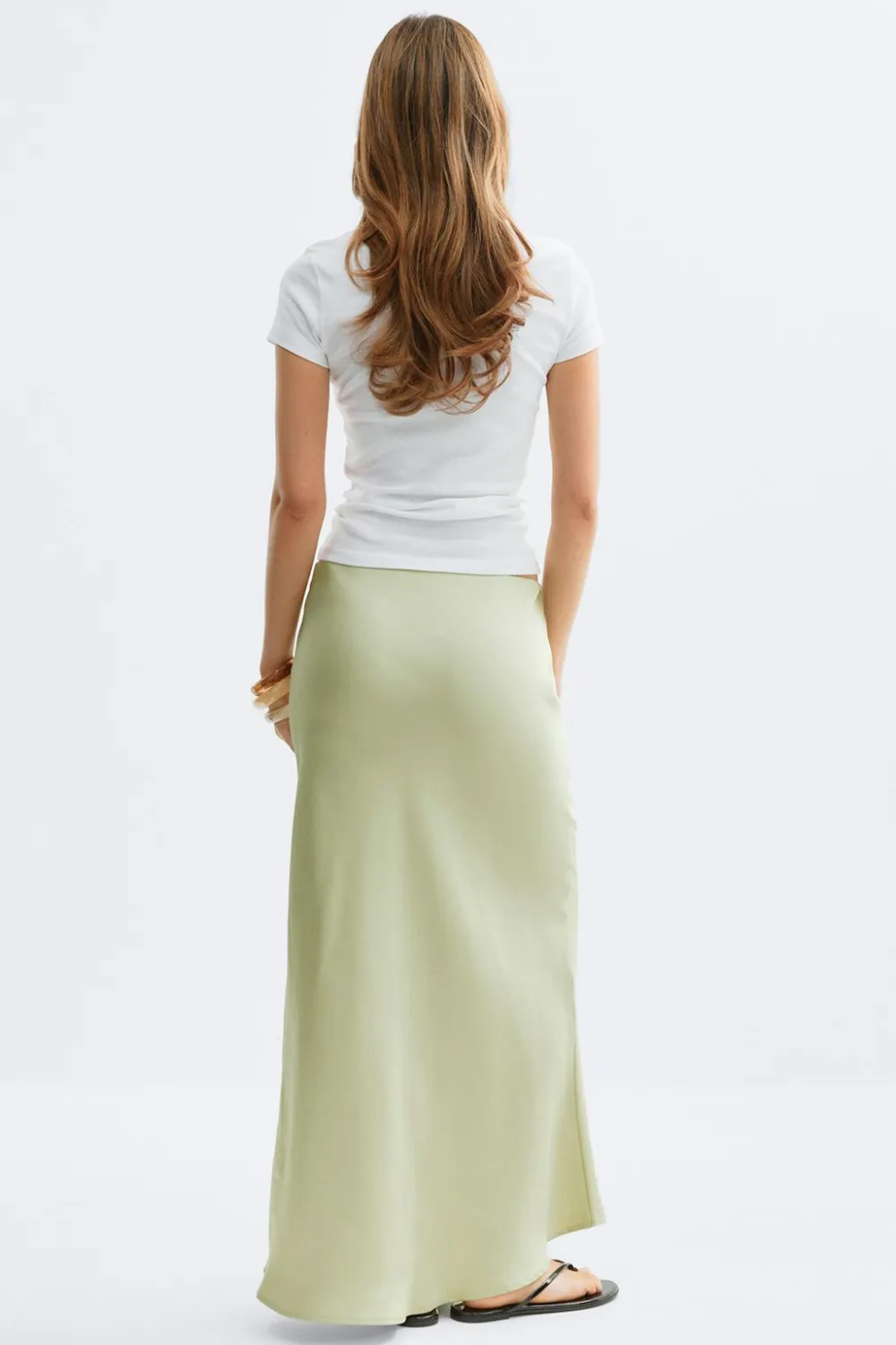 Gina Tricot atin kirt Grønn Hot