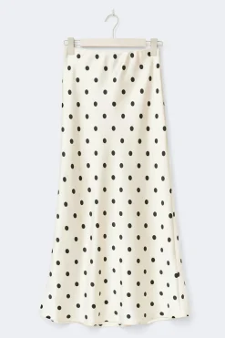 Gina Tricot atin kirt Hvit Discount