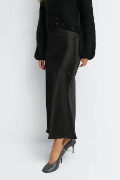 Gina Tricot atin kirt Svart Online