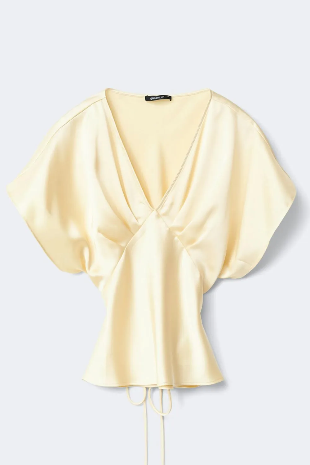 Gina Tricot Satin top Gul New