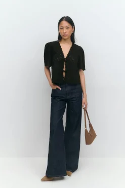 Gina Tricot caop edge boue Svart