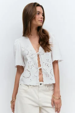 Gina Tricot caop edge boue Hvit Best