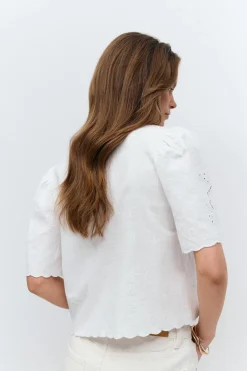 Gina Tricot caop edge boue Hvit Best