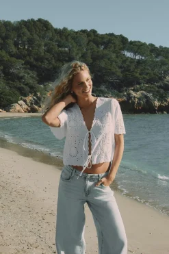 Gina Tricot caop edge boue Hvit Best