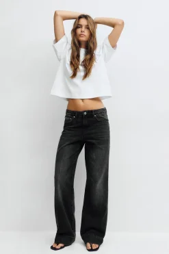 Gina Tricot Scandi straight jeans Svart Online