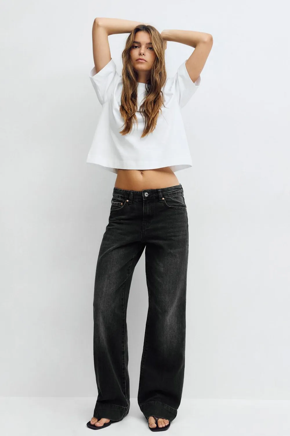 Gina Tricot Scandi straight jeans Svart Online